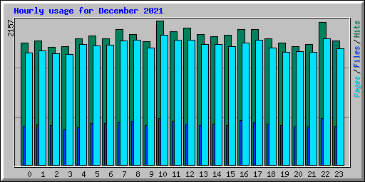 Hourly usage for December 2021