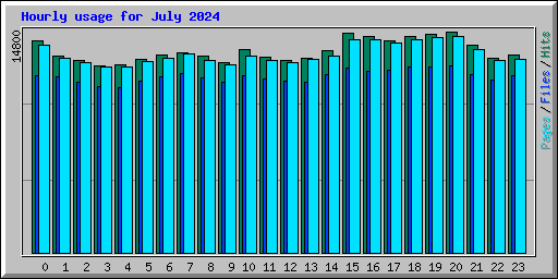 Hourly usage for July 2024