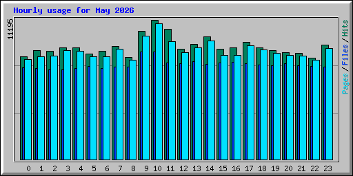 Hourly usage for May 2026